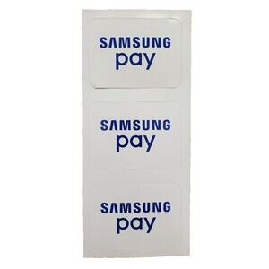 Samsung Pay Sticker Credit Card Logo Decals Business Logo Android Cell New 2"x3"